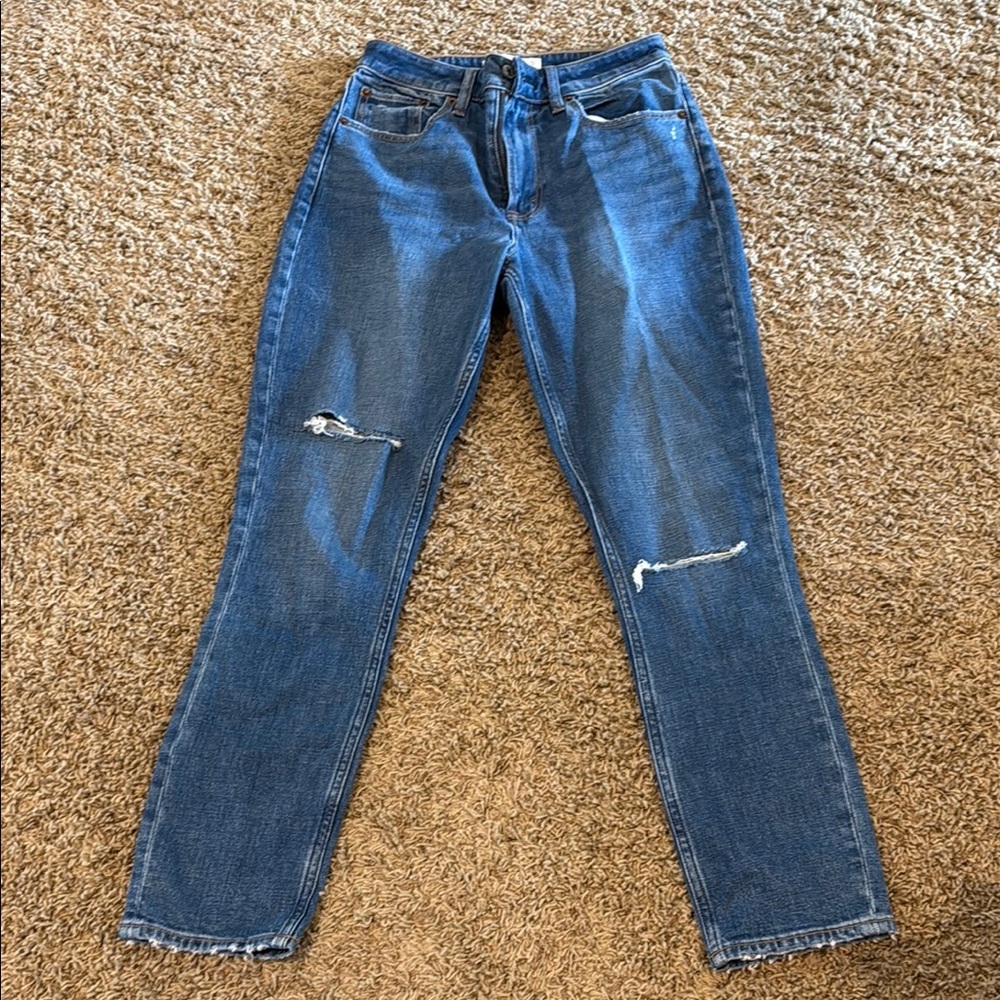 Abercrombie & Fitch Blue Skinny High Rise Jeans
